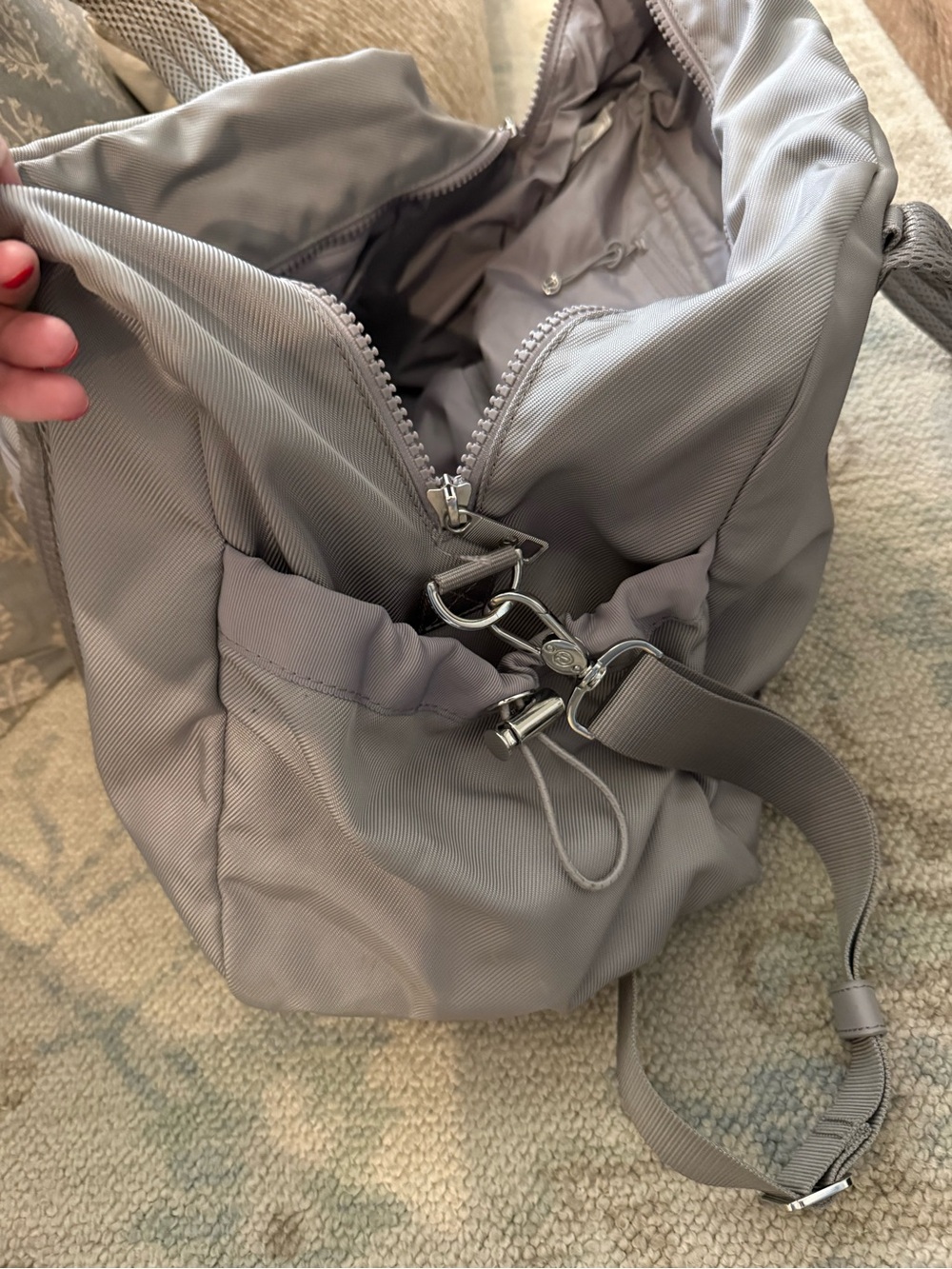 lululemon athletica Light Purple/ Gray Duffle Bag - Picture 6 of 7